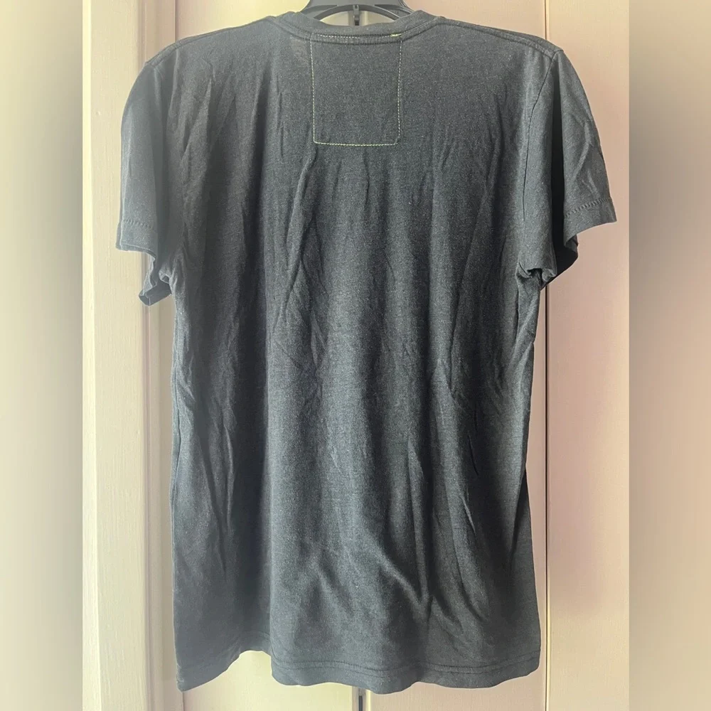 Aviator Nation. Unisex M Surf Naked Tee in Charcoal Gray - Picture 8 of 9
